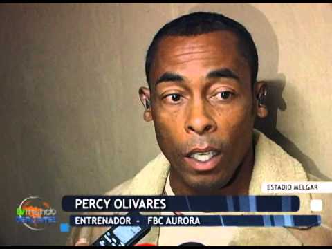 Entrevista a Percy Olivares tras el FBC Aurora 1 - 0 FBC Píerola - Tvmundo Deportes 2014