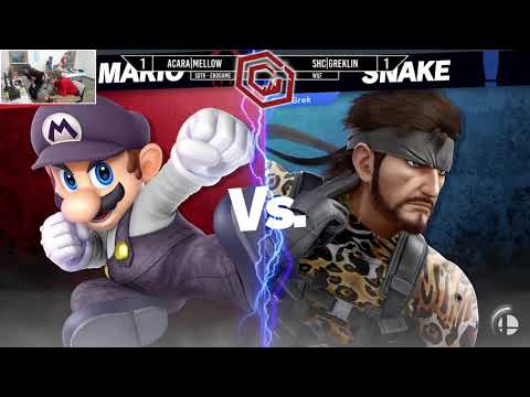 Smash on the Rocks: Endgame - AcaRa|Mellow (Mario) Vs. SHC|Greklin (Snake) - Winners Quarterfinals