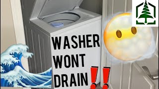 Washer Won’t Drain - Frigidaire ffle1011mw2 Washer Dryer Stack Combo Flooded Washer Clog