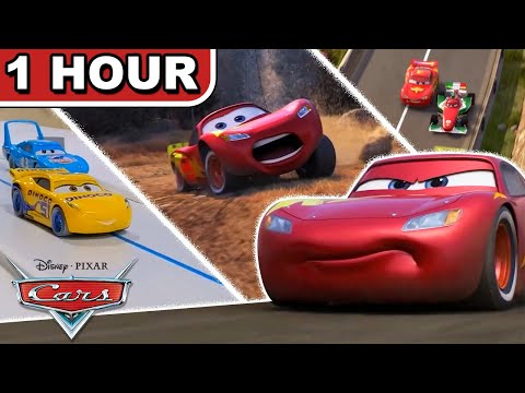 The Best Lightning McQueen Races & Stunts | Compilation | Pixar Cars | @disneyjr