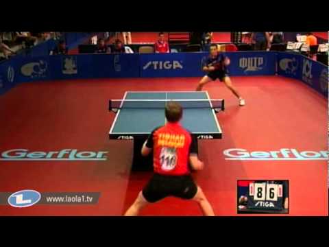 Simon Gauzy vs Cedric Nuytinck[European Youth Team Championships 2011]