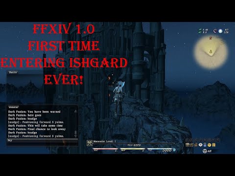 FFXIV 1.0 Entering Ishgard, First Time Ever.