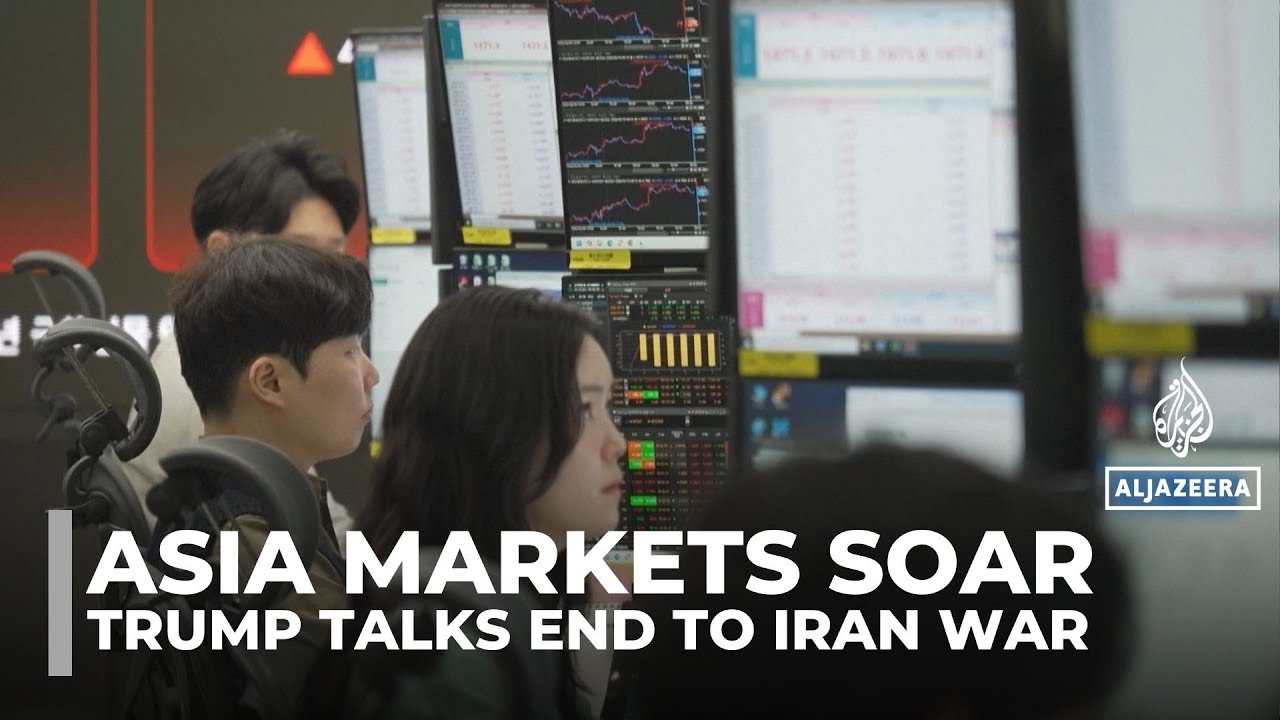 Asia's stocks surge after Trump says Iran war ‘over soon’