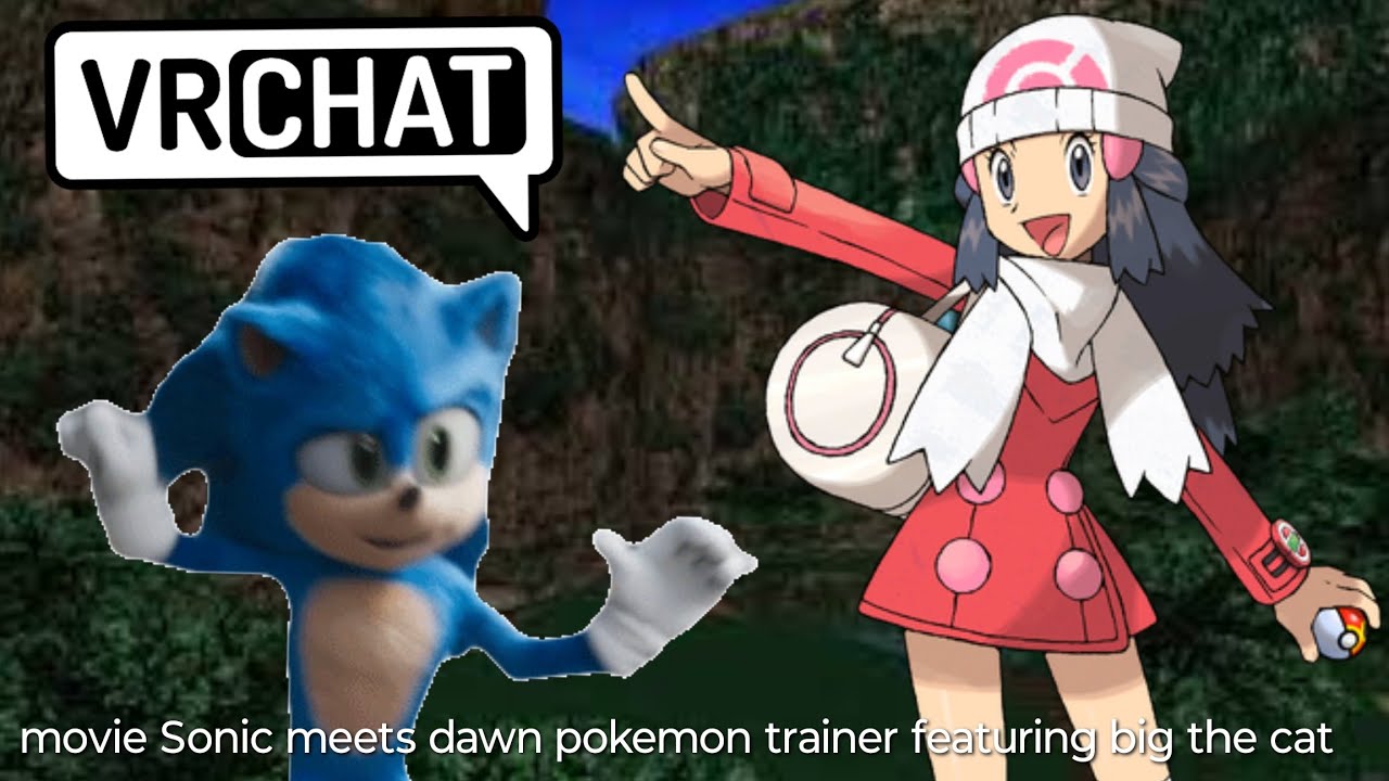 movie Sonic meets Dawn Pokemon trainer
