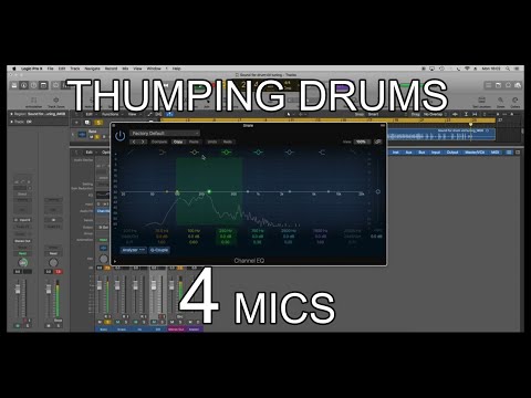 How To Record Drums With 4 Mics #glynjohns #technique #logicprox