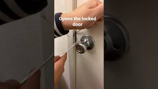 How to open a locked door!!