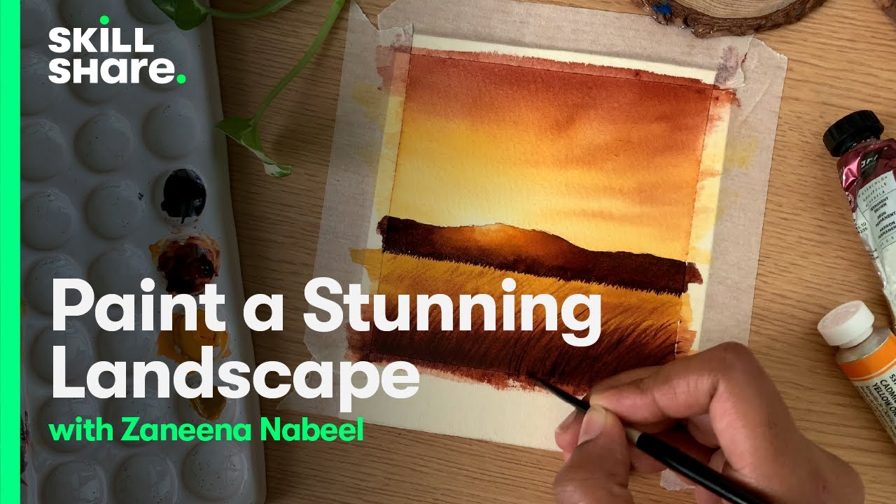 Paint a Stunning Watercolor Landscape (Beginner-Friendly!)