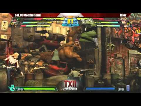 T12 MvC3 Singles   CC Combofiend vs Rikir