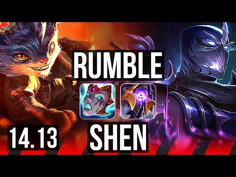 RUMBLE vs SHEN (TOP) | Rank 6 Rumble, 5/2/9, Rank 28 | BR Challenger | 14.13