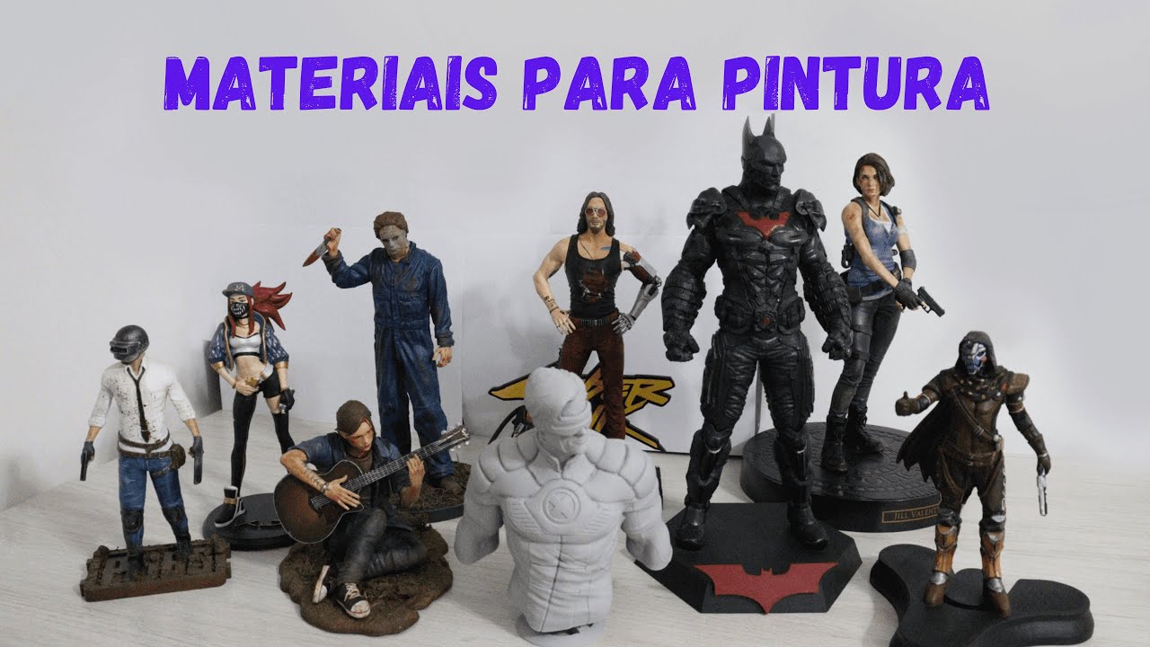 Materiais para Iniciantes em Pintura de Action Figures - Do acabamento à Finalização