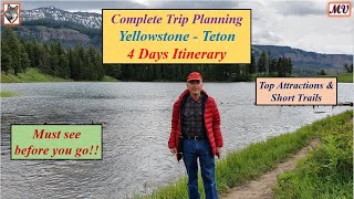 Yellowstone-Grand Teton National Parks 4 days Itinerary - Complete Trip Planning