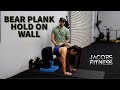 Bear Plank Hold On Wall - Full Body Core Strength and Stacking