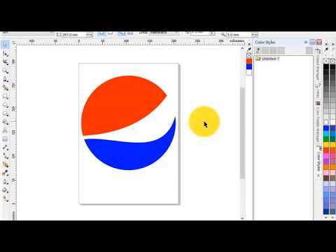 how to make pepsi logo with CorelDraw