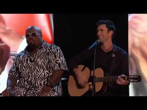 Blake, Christina, CeeLo and Adam   Good Riddance Time of Your Life    The Voice   YouTube