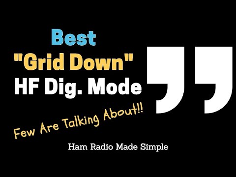 "Grid Down" Best Ham Radio HF Digital Mode For COMM's