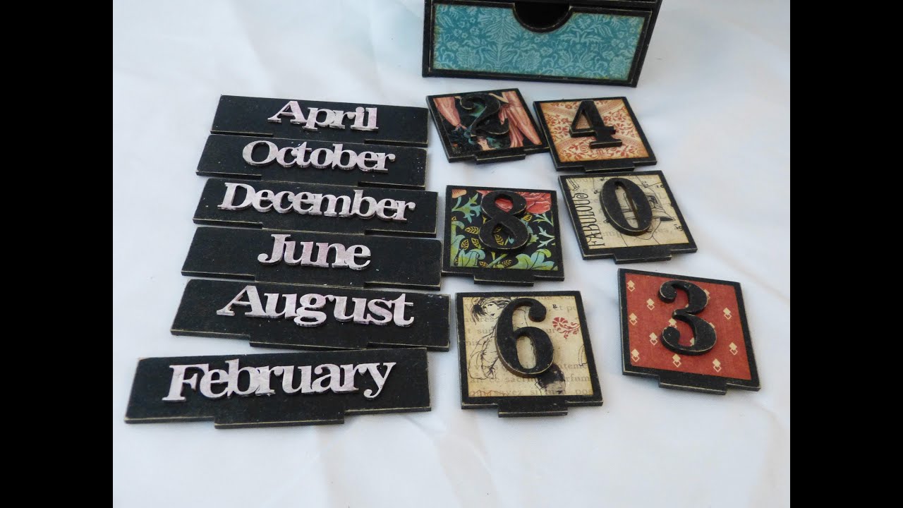 Altered desk calendar finished project-Sa