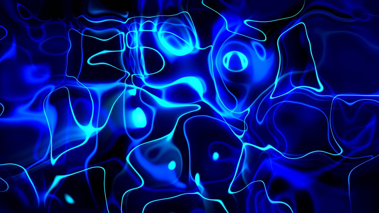 Bright Abstract Neon Blue Lines Background video | Footage | Screensaver