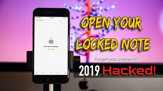 How to reset locked note on iPhone and iPad