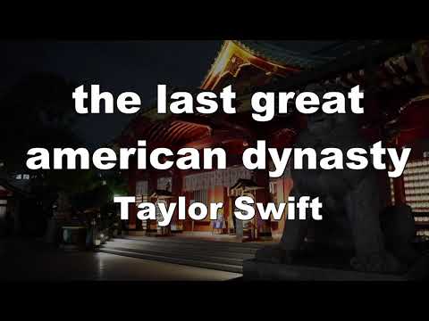 Karaoke♬ the last great american dynasty - Taylor Swift 【No Guide Melody】 Instrumental
