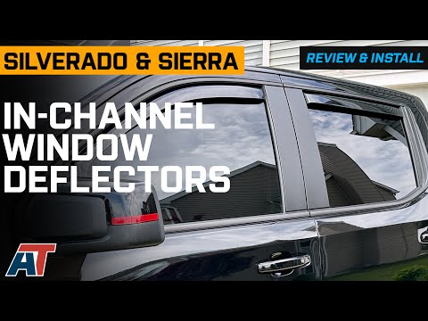 2019-2024 Silverado & Sierra 1500 in-Channel Window Deflectors Review & Install