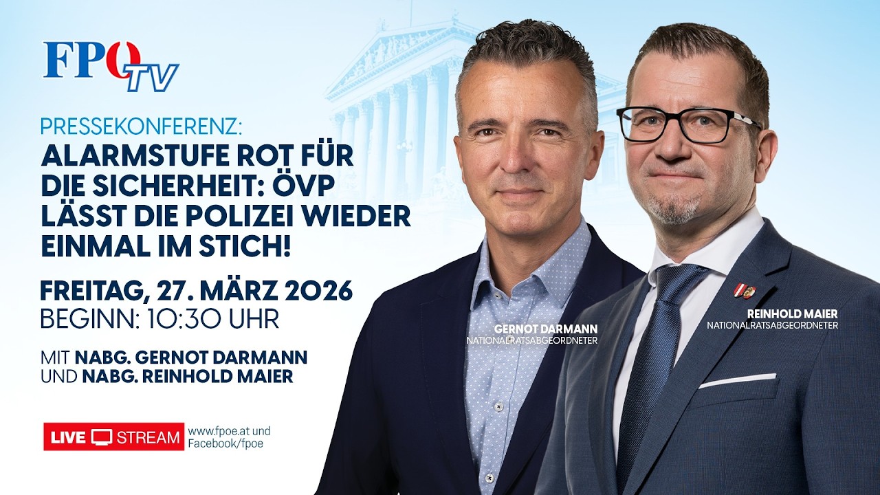 Alarmstufe Rot für die Sicherheit der Österreicher!