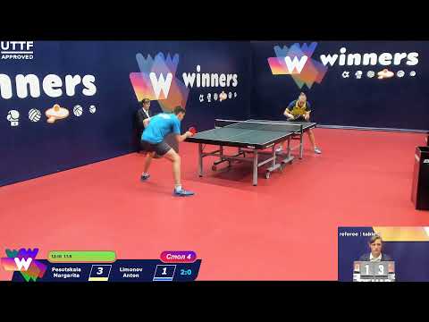 Winners Table Tennis League Pesotskaia Margarita - Limonov Anton 12:00 31.08.2020