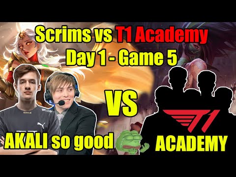 Nemesis and LS Scrims vs T1 Academy Day 1 - Game 5 | Nemesis Kayle VS Akali | Nemesis/LS stream