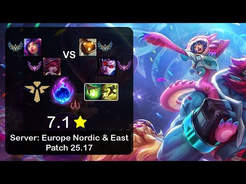 Neeko Support + Xayah vs Bard + Vayne - EUNE Challenger - Patch 25.17