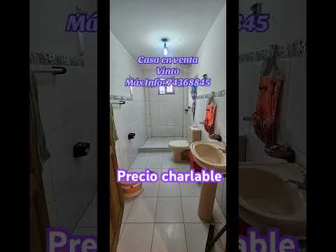 CASA EN VENTA - VINTO COCHABAMBA. Precio charlable no pierdas esta oportunidad. Contáctame 74368845