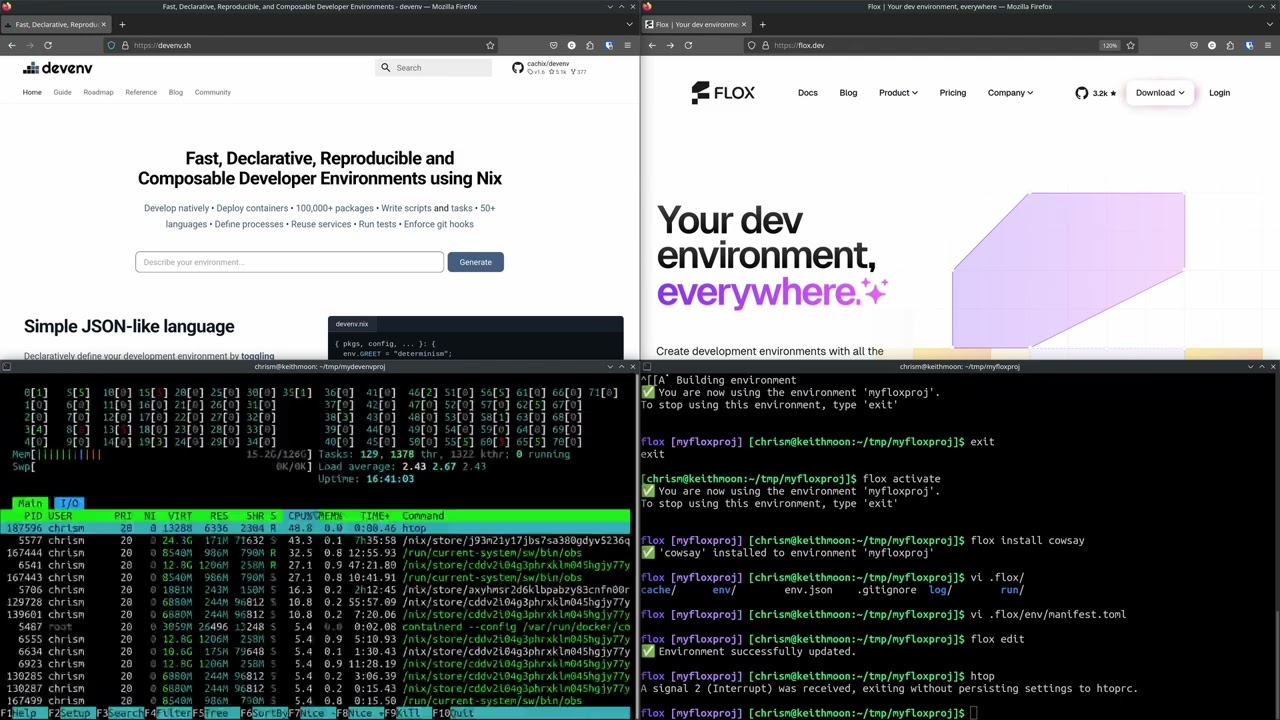 NixOS 98: Flox vs. Devenv