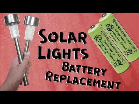 Part of a video titled How to Easily Replace the Battery in Your Solar Light - YouTube