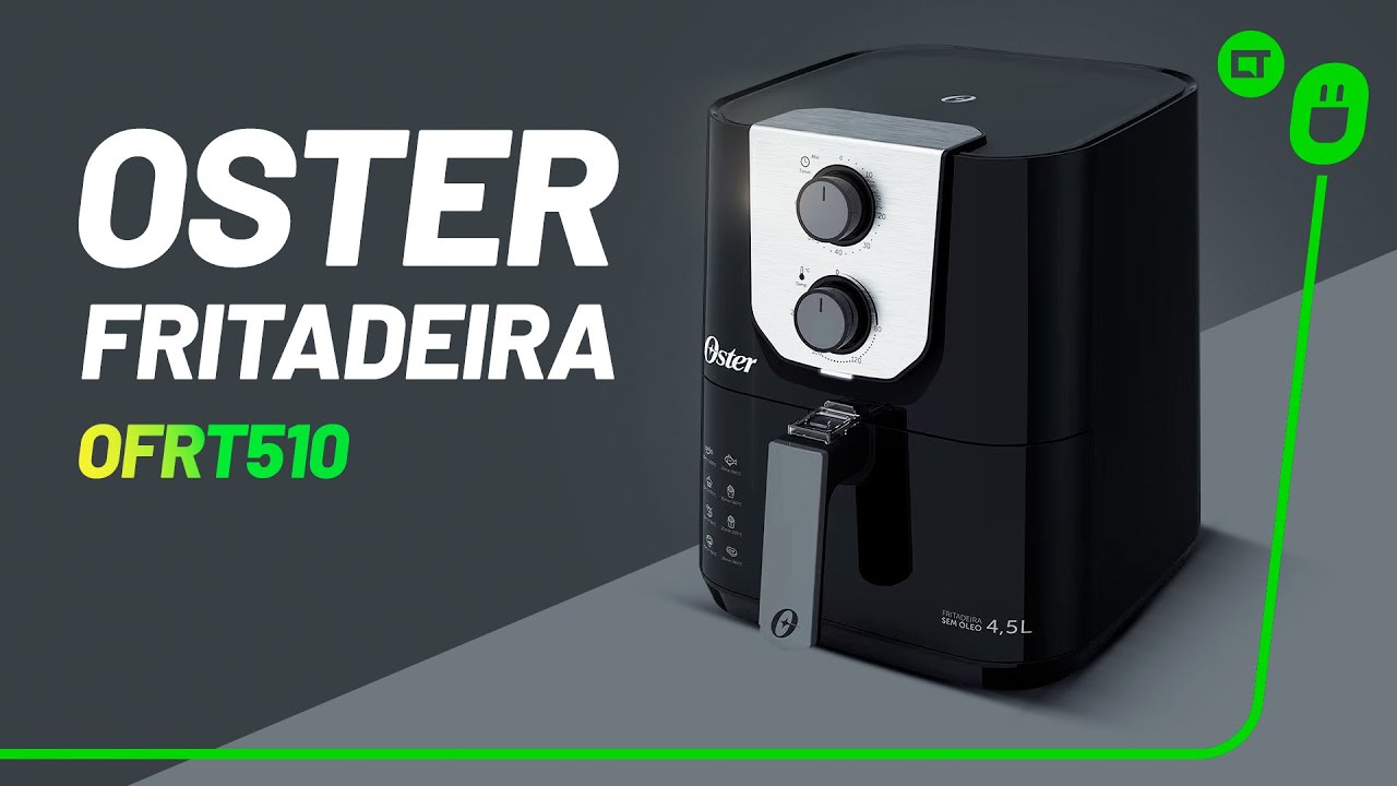 Miniatura da avaliação em vídeo de Fritadeira Oster Black Perform 4,5L