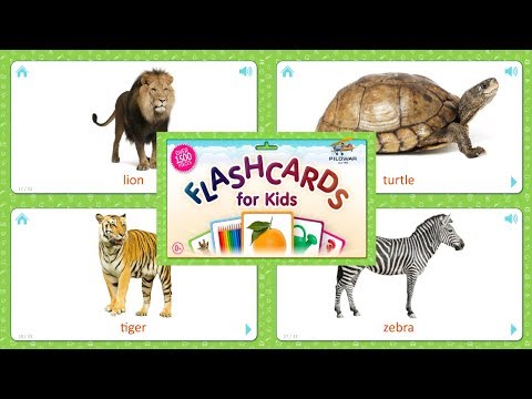 Wild Animals (17 Cards - Part 2) Flashcards for Kids