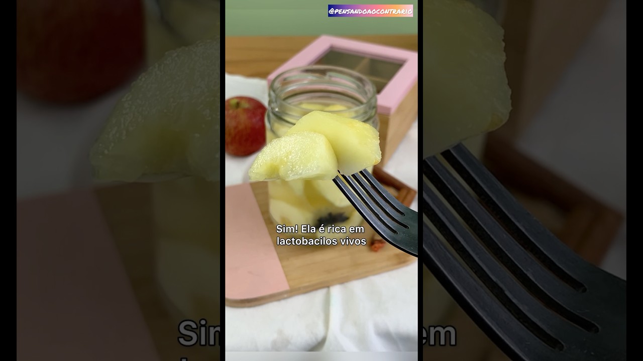 Anti-inflamatória e probiótica, faça isso com suas maçãs! Saudável como kefir e iogurte!