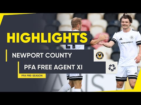 Wood & Stewart on target ⚽️ | Highlights from Newport County v PFA XI.