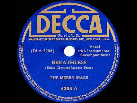 1942 Merry Macs - Breathless