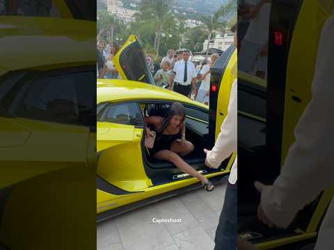 Thumbnail for SEXY GIRL ARRIVING WITH LAMBORGHINI AVENTADOR SVJ #monaco #supercars #shorts #viral #lamborghini by Lamborghini Portofino