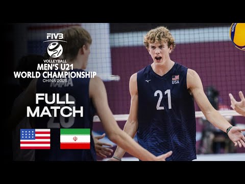 USA vs. Iran - Semi Final 2 | Men's U21 World Champs 2025 - Full Match