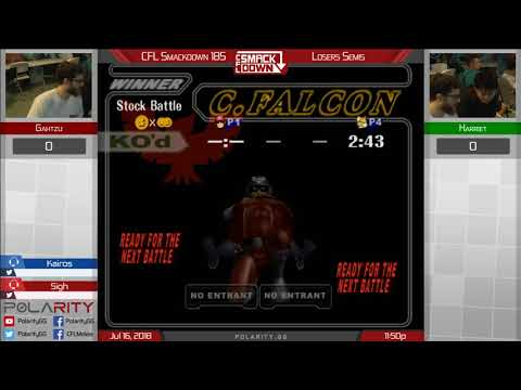 CFL Smackdown 185 Melee - Gahtzu (Falcon) vs Harriet (Fox) - Losers Semis