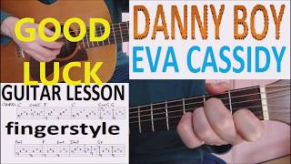 DANNY BOY - EVA CASSIDY fingerstyle GUITAR LESSON