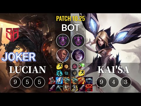 SB joker Lucian vs Kai'Sa Bot - KR Patch 10.25