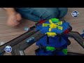 Interaktyvios šviečiančios nano figūrėlės HEX BOTS, 5 vnt.
