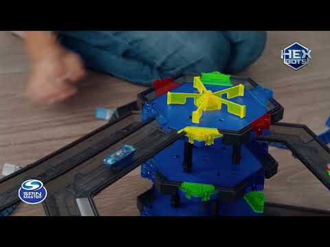 Interaktyvios šviečiančios nano figūrėlės HEX BOTS, 5 vnt. video