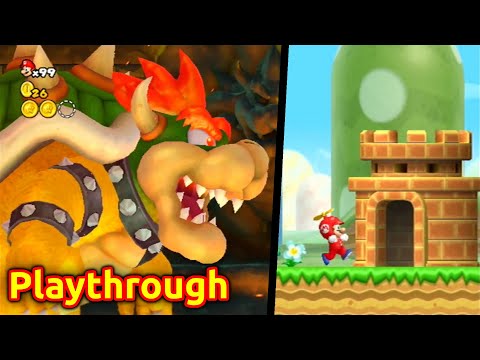 New Super Mario Bros. Wii Playthrough - No Commentary (1080p, original console) Gameplay