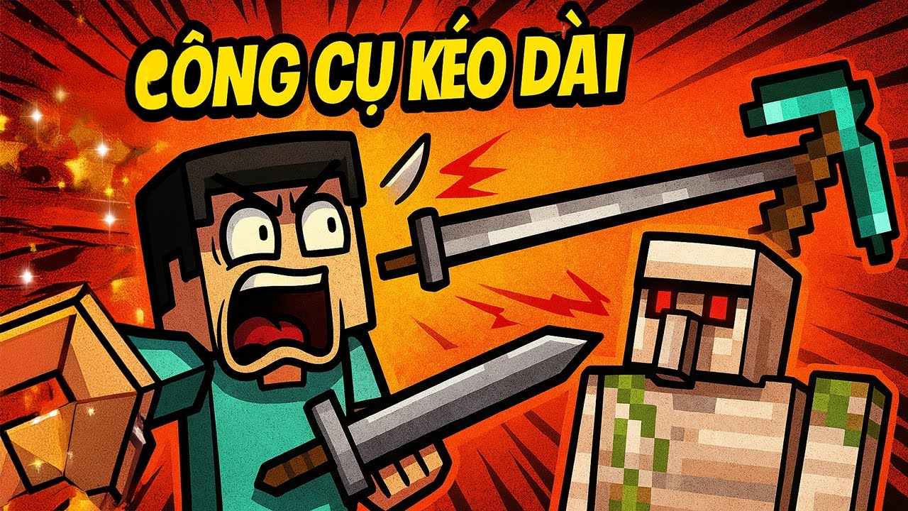 Mọi thứ trong thế giới Minecraft đã biến thành siêu dài