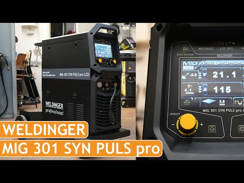 WELDINGER MIG 301 SYN PULS PRO mit Puls/ Doppelpuls | Was kann das neue Profigerät mit LCD Display