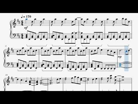 2nd Trailer(Xenoblade Chronicles 3) Piano Sheet Music - 2nd トレーラー(ゼノブレイド3)ピアノ