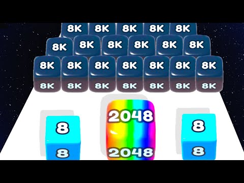 Ball Run Infynity vs TRACE MERGE 2048 Max Level 9992 🌟- Gameplay Mobile Android, iOS