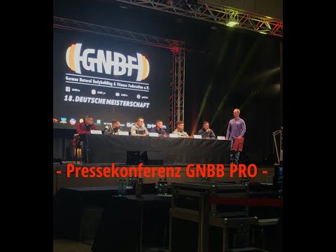 GNBB Pro Pressekonferenz Männer Bodybuilding 21.10.2022