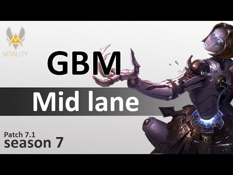 VIT GBM : Orianna vs Yasuo | Mid lane | EUW LOL | Patch 7.1 | Season7